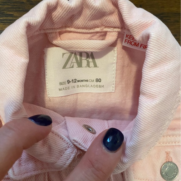 Zara Jackets & Coats Zara Baby Pink Jean Jacket Size 92 Months